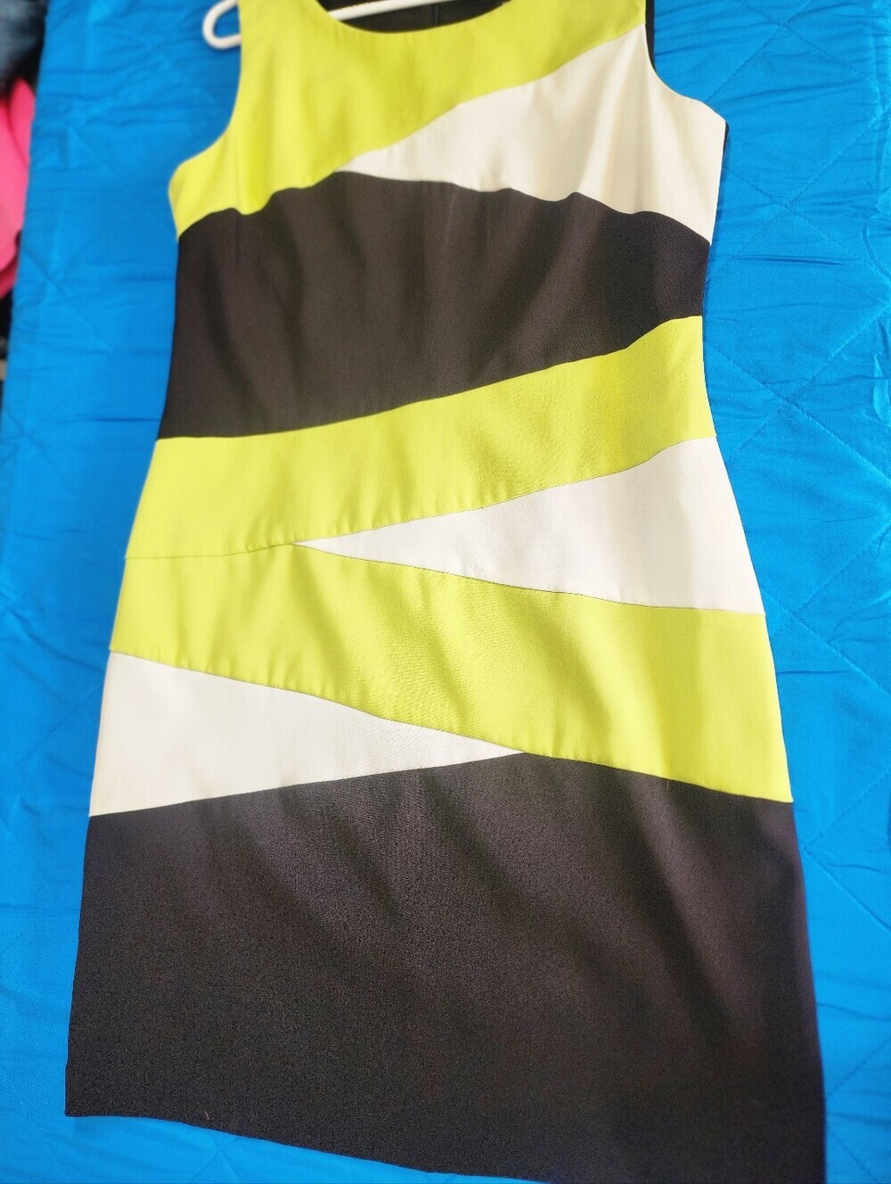 Ronni Nicole Yellow and Black Women's Dress